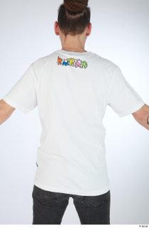 Nigel casual dressed upper body white printed t shirt 0007.jpg